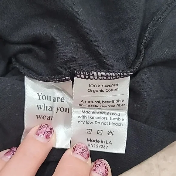 NWOT Mate The Label Organic Cotton Crewneck Tee - Picture 9 of 9